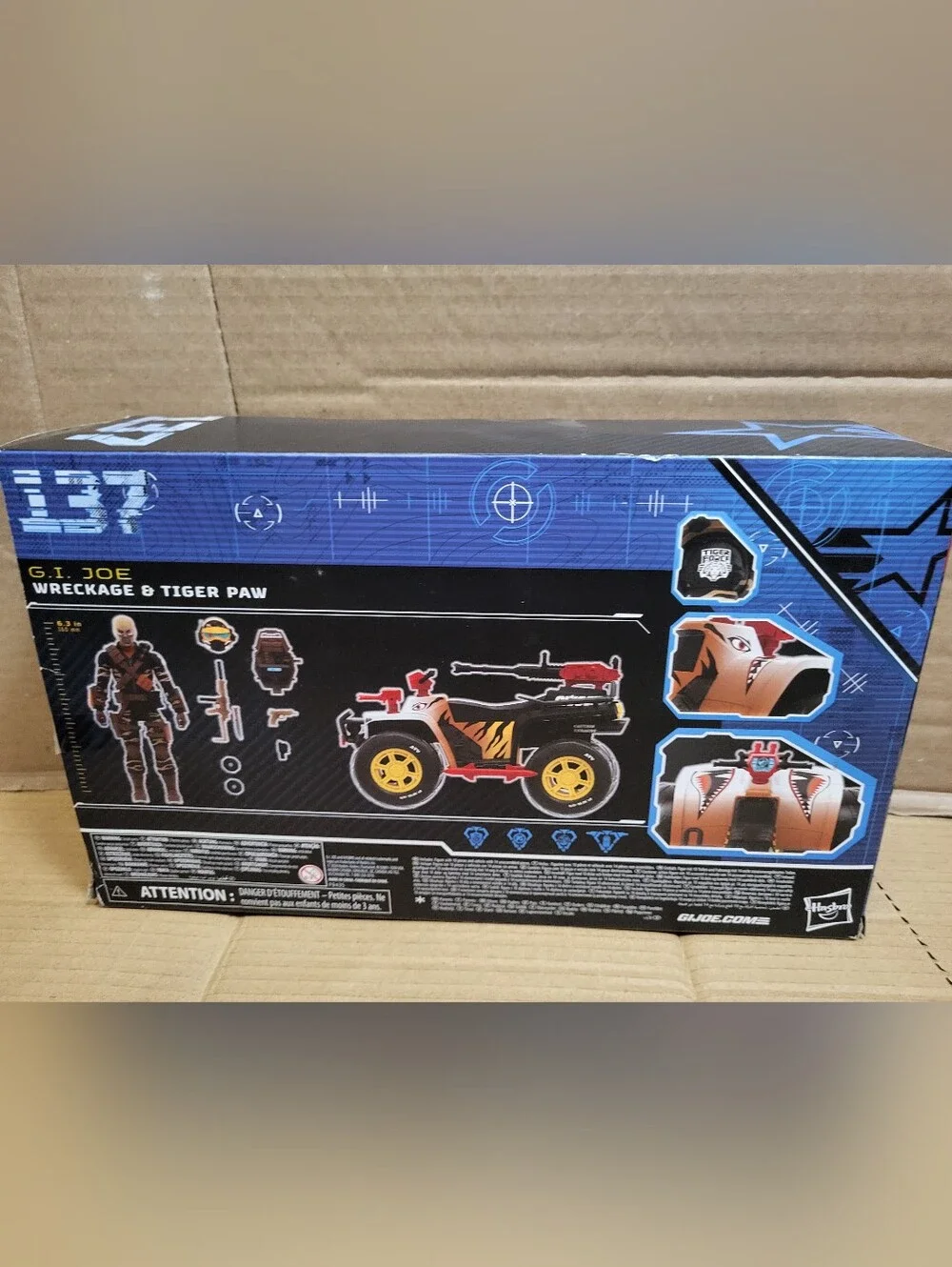 G.i Joe Classied Series Wreckage & Tiger Paw #137 Tiger Force EMPTY BOX/BOX ART